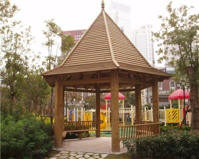 異型防腐木涼亭