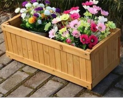 防腐木花箱長(zhǎng)方形